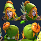 Dota 2 Workshop - Various Girl Hairs, Hunter Mortenson : A pack of hairs made for some of the female Dota 2 heroes.
1000 triangles each, 256 texture size (in-game)
My wife Sadies and I worked on the styles/designs together.
Models and textures by me.

Sad