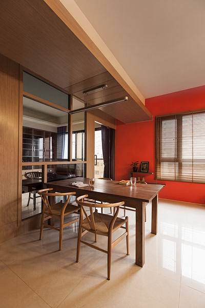 橙色温馨舒适的家居设计,家居,空间套图,...