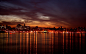 General 1920x1200 skyline night cities lights reflections lakes New York City