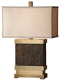 Dark Coffee Bronze / Saddle Brown Lamp - contemporary - table lamps - Chachkies