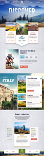 Trego Touring (guided bicycle tours) Ui design concept and visual style by Mike | Creative Mints:: 