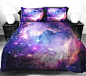 星空床上套装，在这样的床上睡觉，没准儿会做“在银河系漂流”这样的梦吧……Etsy有售，售价148美元。