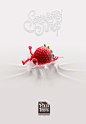 STRAWBERRY - Pixel Taste : Food illustration character for a personal project.