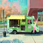 Mobile cafe study 3, Tommy Kim : Mobile cafe study series. Direct sun light 
https://www.instagram.com/tommykim_art/