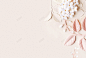 粉色花朵叶子清新文艺贺卡祝福明信片背景 背景 设计图片 免费下载 页面网页 平面电商 创意素材