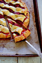 Strawberry Crostata with Rhubarb Jam