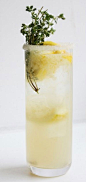 lemon-thyme soda #recipe #drink #party | bottoms up