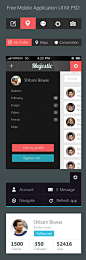 Free Mobile Application UI Kit