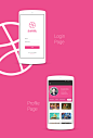 Dribbble app for android - Redesign : Concept of the famous design social network  Dribbble, the concept was designed with a clear and attractive design that allows its users to easily access and manage their Dribbble account; the colors and design are dr