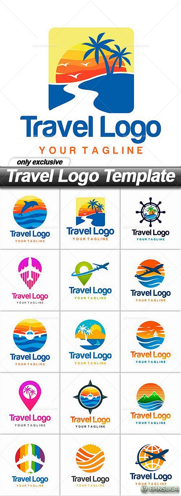 【新提醒】旅游标志设计LOGO矢量素材合...