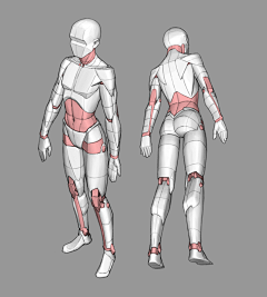 擎宇皇龙斩采集到石膏 3D模型 CG 肌肉