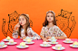 Tea Party : Photo: Ivan KnyazevStyle & Illustration: Varvara SemenovaMuah: Dasha Kareva;Models:Nastia,Sophia,AnnaRetouch: Alexandra Kosobokova;Special thanks for Photoplay Ru