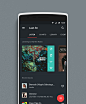 Last.fm app in Material design : A Material redesign of the Last.fm app for Android.