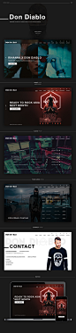 Don Diablo : Don Diablo Website Design Concept