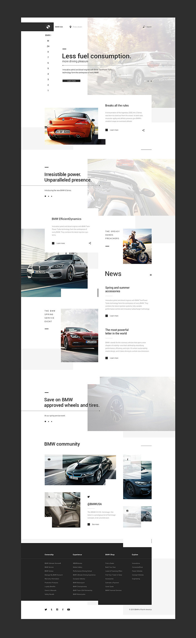 BMW USA website conc...