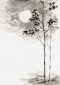水墨风景-竹子图片图片