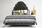 The new Zig Zag bedding in Black and Grey by ModShop