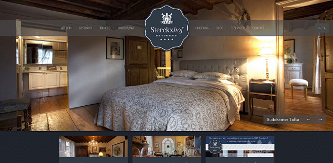 Sterckxhof酒店网站--酷站频道...