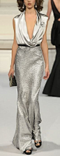 Love the silver but also would like it in black... Oscar de la Renta Fall 2010 RTW: