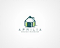 personal logo by Aprile*:  "This is the real name of my local company in my "little" town: Aprilia Home Design. My logo is formed from the "A" for Aprilia and simple home and pencil imagery, representing both home design and graph