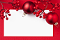 闪亮的,圣诞节,红色,白色,球体_155142892_Christmas Card_创意图片_Getty Images China