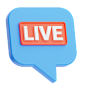 Live Chat 3D Icon