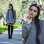 Yana P - Sweater, Boots - Impression, Apple Garden