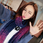 ISSDM 韩版超长渐变毛线围巾女围脖保暖针织围巾 2013冬季新款潮
哇哦，渐变色最流行，尤其是蓝紫色哦，我特别喜欢。,