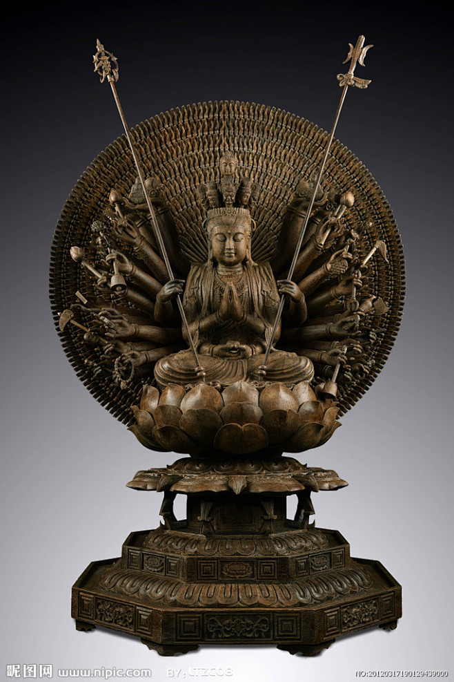 【佛教文化】雕像《千手观音》高清大图38...