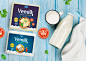 Vemilk - Brand development + Packaging : New cheese brand from IMV - Industry for Milk Velkovski in Bitola. They produce cheese from 100% natural milk according to traditional recipe with new technology involved. Label design idea is to be achieved premiu