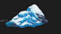 雪地石头17，冰锥，冰窟，冰封，雪地山石，冰雪山体，雪地场景，山石组件 - 山石 蜗牛模型网