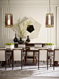 TWO CHANDELIERS Thomas Pheasant #modern #dining
