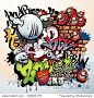 graffiti urban art elements-物体,艺术-海洛创意（HelloRF） - 站酷旗下品牌 - Shutterstock中国独家合作伙伴