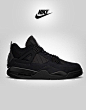 overdeauxis:   Nike Air Jordan Retro 4-Black Cat.  Follow Overdeauxis, The Streetfashion Bible!  OMG