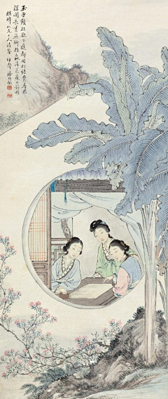 honghui采集到仕女人物绘（国画）