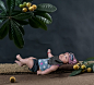 2015年满月宝宝3D免抠图相册模板{E198.生长}系列全套41P