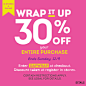 Wrap it up 30% off your entire purchase. Ends Sunday,12/9. Enter GAPWRAP at checkout. Discount taken at register in stores. Certain restrictions apply. See Legal for details.