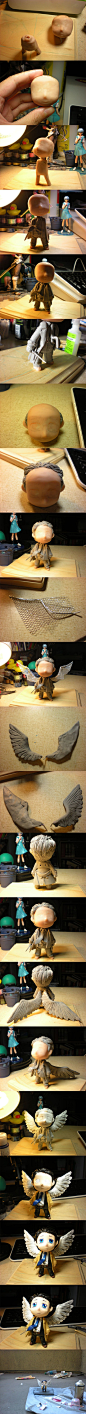 Supernatural clay castiel (amazing work)