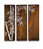 Bamboo Triple Panels: 