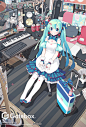 家用智能化全息AI Gatebox -「Living with 初音ミク」新造型设定及主视觉图公开！2018年3月9日初音ミク登场！ill by LEN[A-7] ​​​​