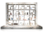 Freestanding Statuary marble bookcase DOTTA CORTEN by SAGEVAN MARMI