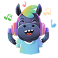 Rainbow Horse sticker pack for AppStore