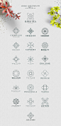40款精致的几何图形LOGO设计矢量素材下载 [Spring Vibes] 40 Minimal Logos :  