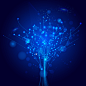 深海蓝科技虚拟树背景矢量图高清素材 商务 科幻 科技 科技感 科技风 蓝色 虚拟树木 高清背景 高科技 矢量图 背景 设计图片 免费下载