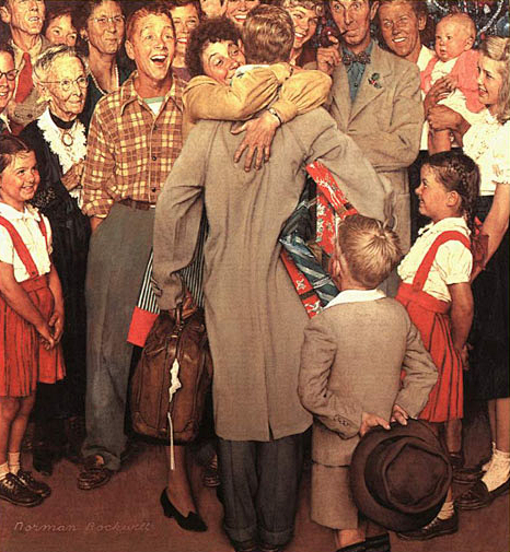 norman rockwell 的插画永...