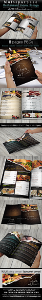 Multipurpose Restaurant Menu Template - Food Menus Print Templates