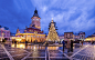 When Brasov is Ready for Christmas : Brasov's Central Square Decorated for Christmas.