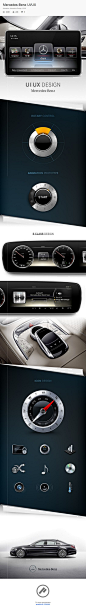 Mercedes-Benz UI/UX, designed by Denny Moritz: 