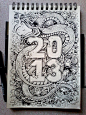 DOODLE ART: Year Of the Water Snake by kerbyrosanes