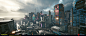 Megabuilding Appearances - Cyberpunk 2077, Mark Foreman : I had the pleasure of doing the polish and optimisation pass over the megabuildings across the city. This involved reworking the masks used to colour the buildings to support multiple schemes from 